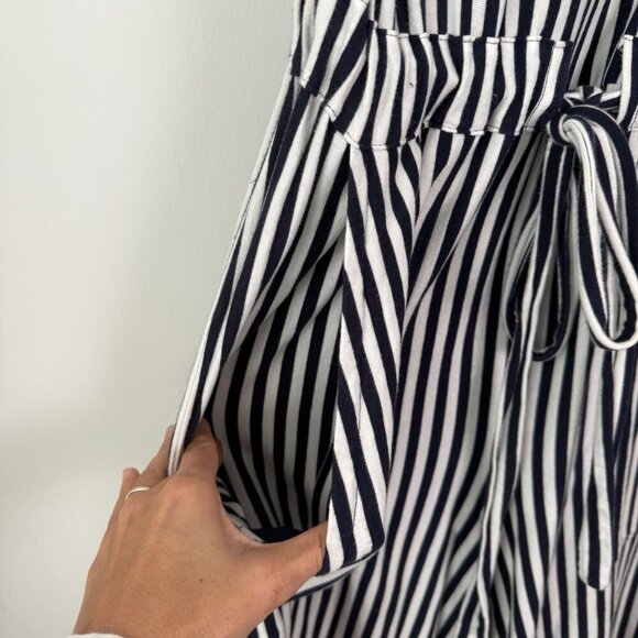 M.D.S Stripes 100% Cotton Amanda Jumper Navy Stripe Size 1/Small - Picture 10 of 12